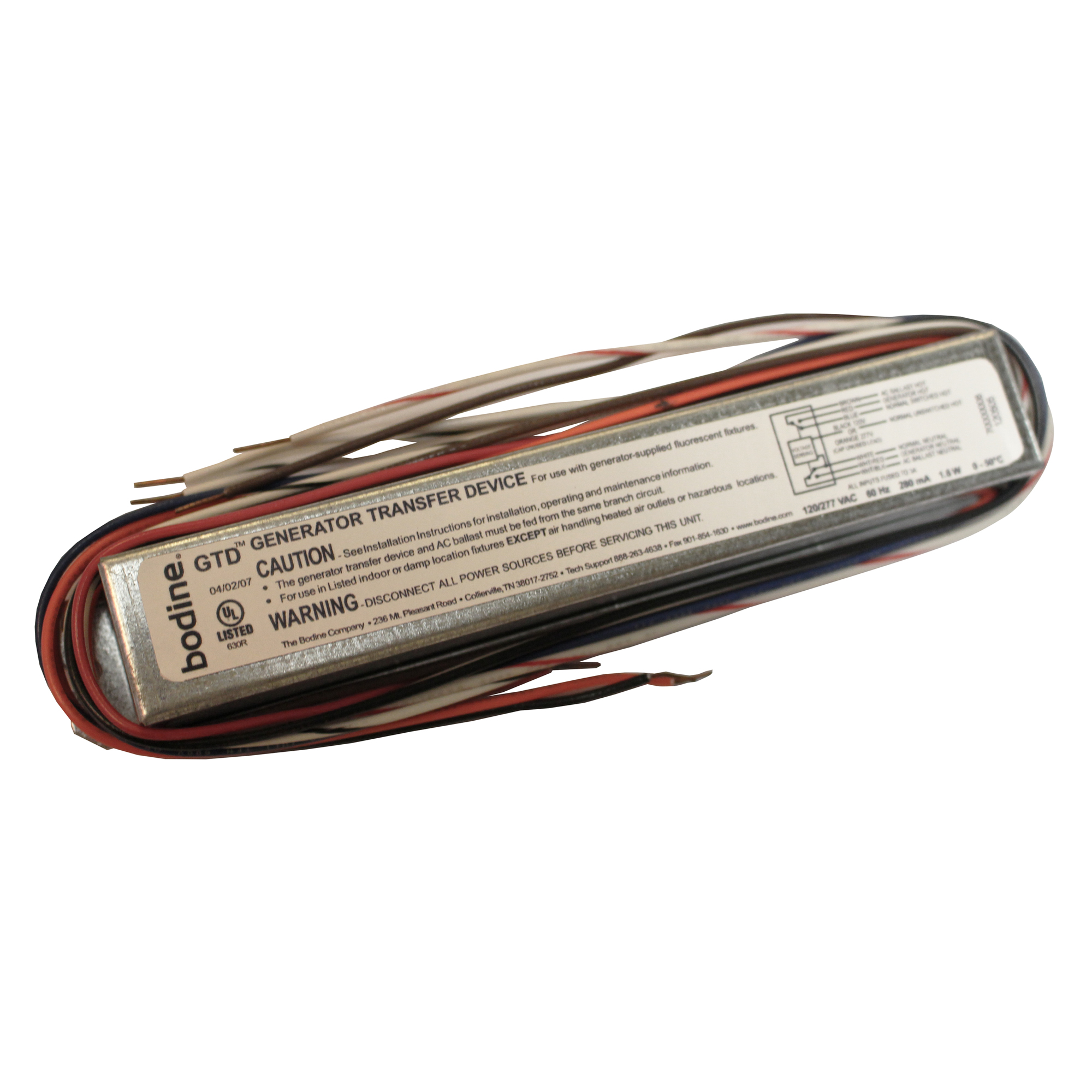 PHILIPS BODINE GTD FLUORESCENT EMERGENCY LIGHTING GENERATOR TRANSFER DEVICE