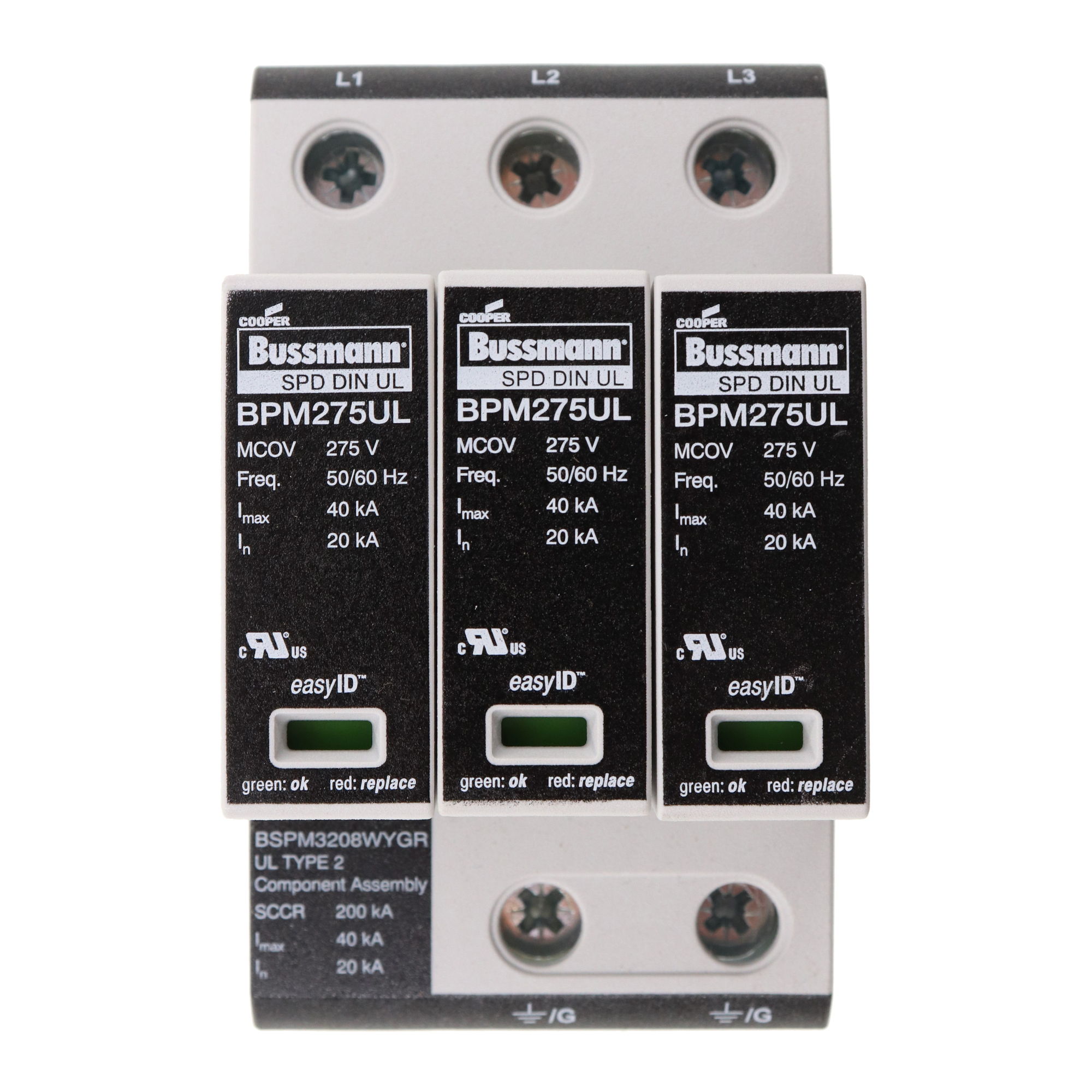 Cooper Industries COOPER BUSSMANN BSPM3208WYGR SPD SURGE SUPPRESSOR