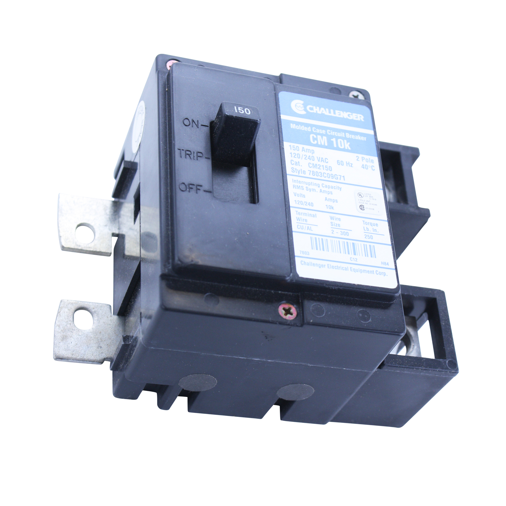 EATON CHALLENGER CM2150 7803C09G71 2 POLE 150 AMP 120/240V CIRCUIT