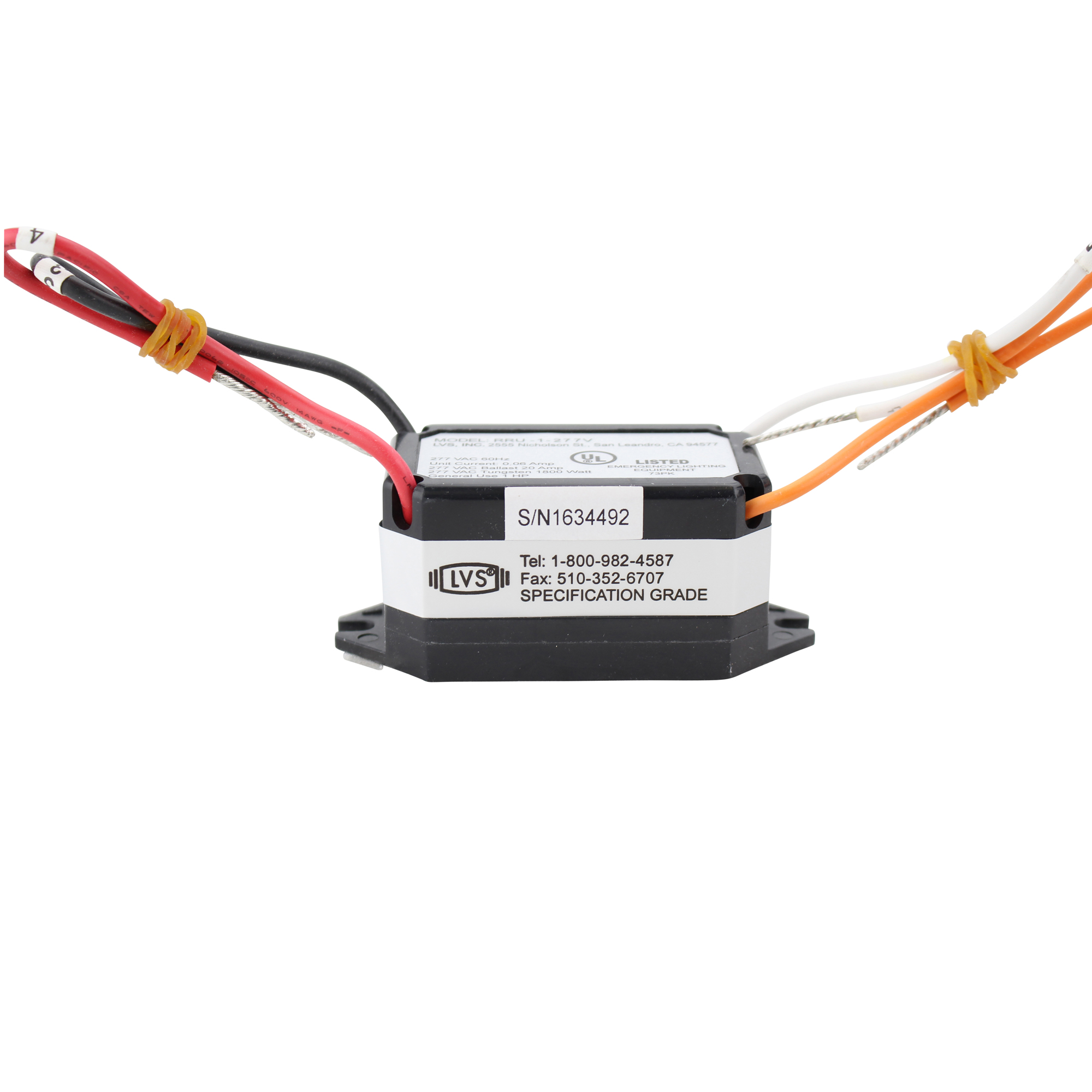 HUBBELL UL924 N/C SHUNT RELAY 120/277V, 20A SPST WITH 277VAC COIL eBay