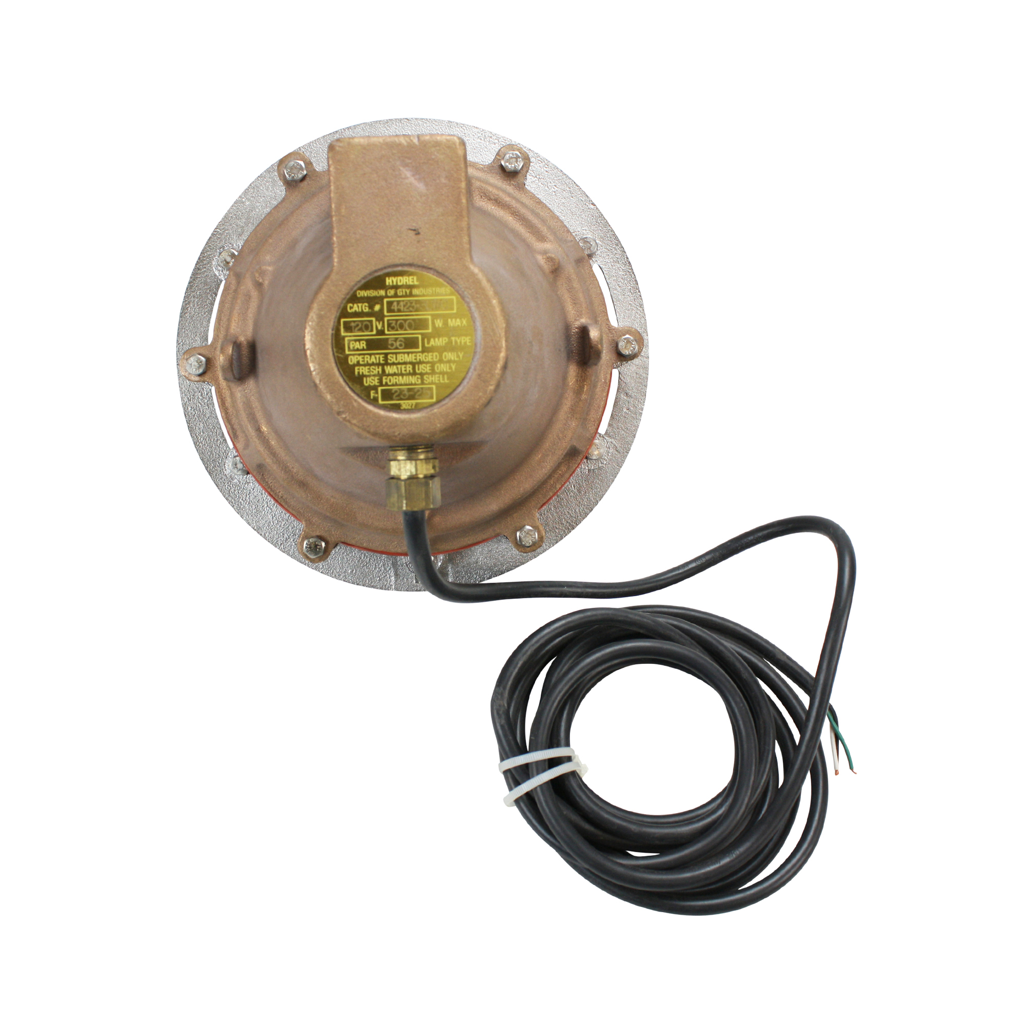 HYDREL 44233LWC 120V 300W PAR56 UNDERWATER SUBMERGED LIGHT FIXTURE