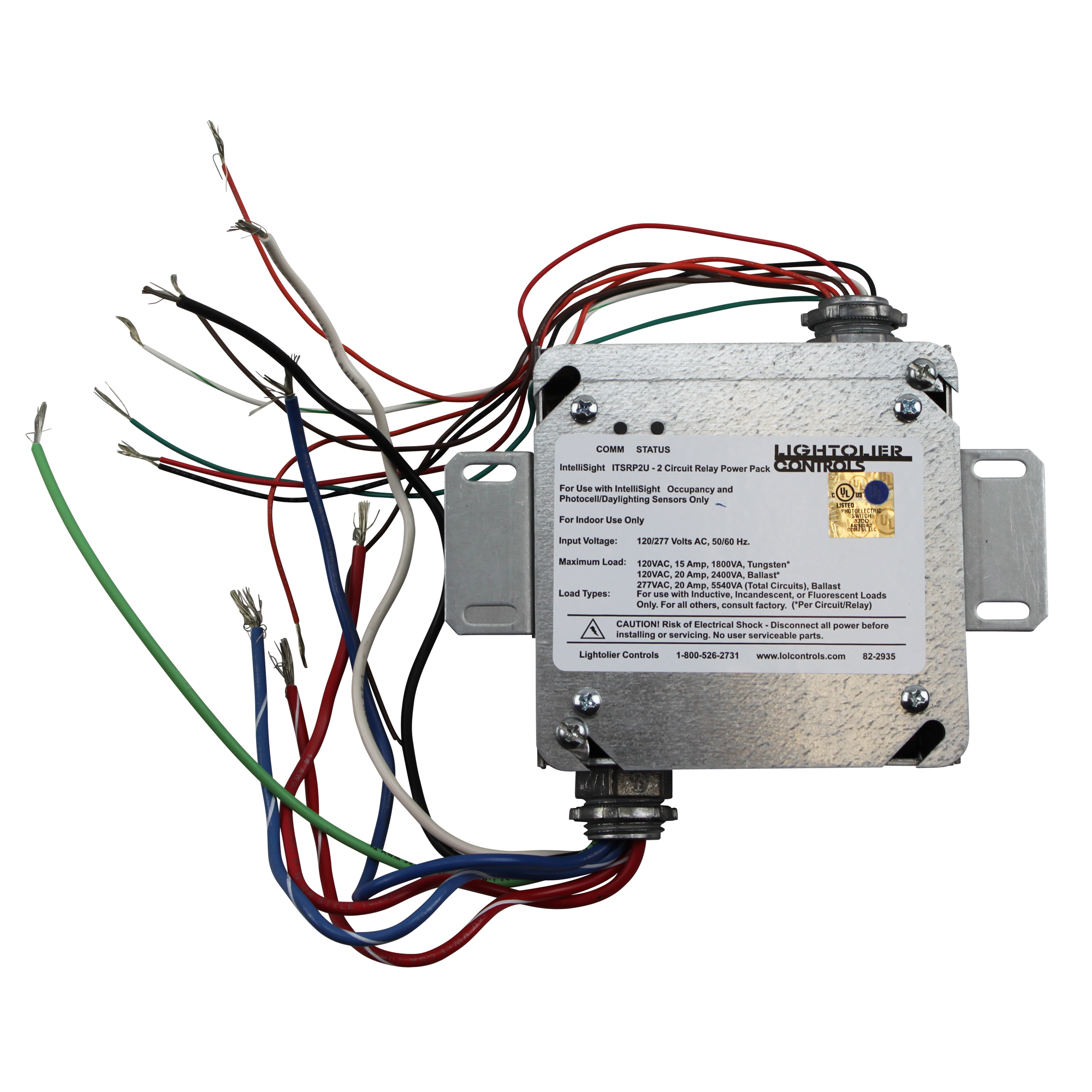 LIGHTOLIER ITSRP2U 120/277 INTELLISIGHT 2 CIRCUIT RELAY POWER PACK eBay