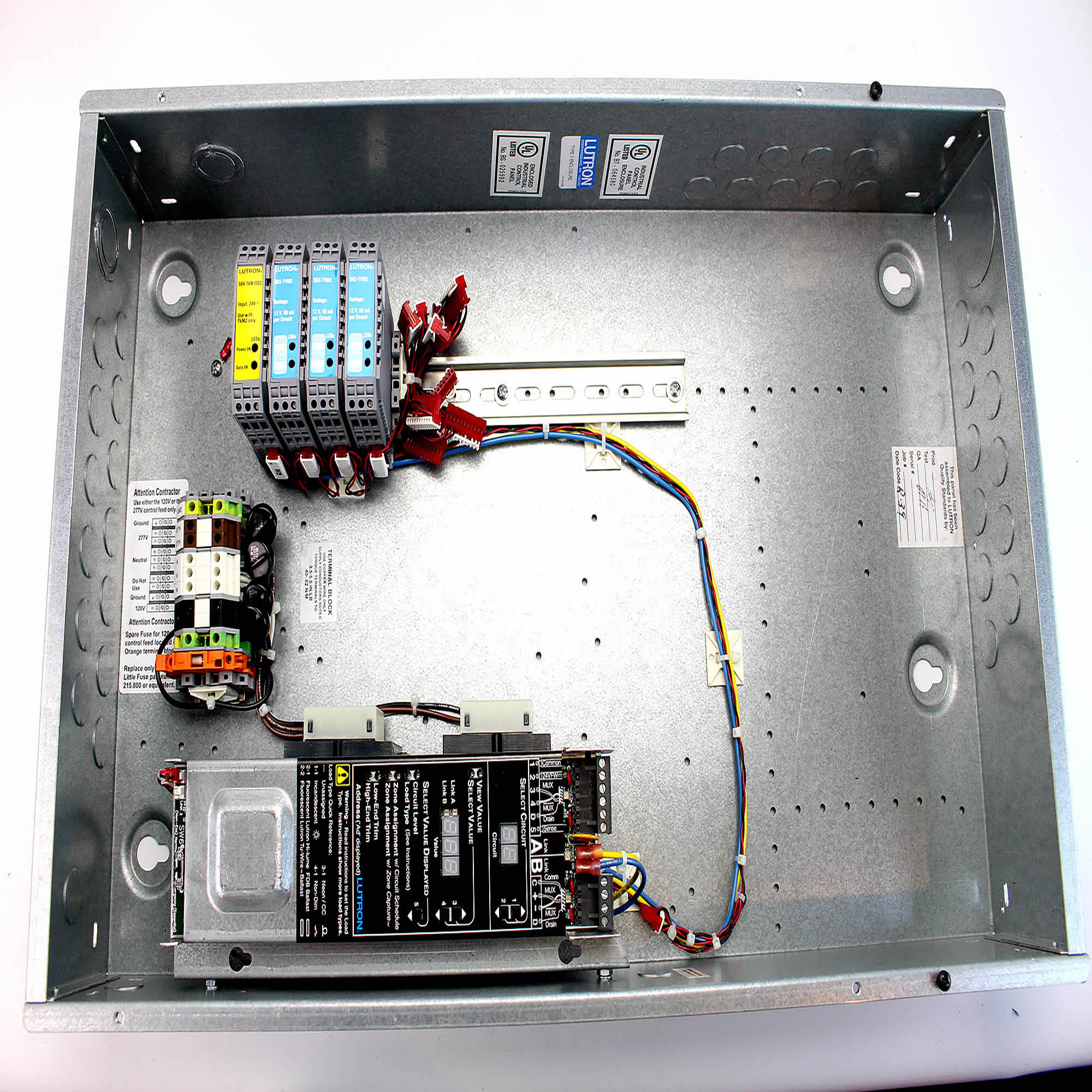 LUTRON TVM6FT GRAFIK EYE 6 ZONE LIGHTING CONTROL PANEL, 16A, 120/277V