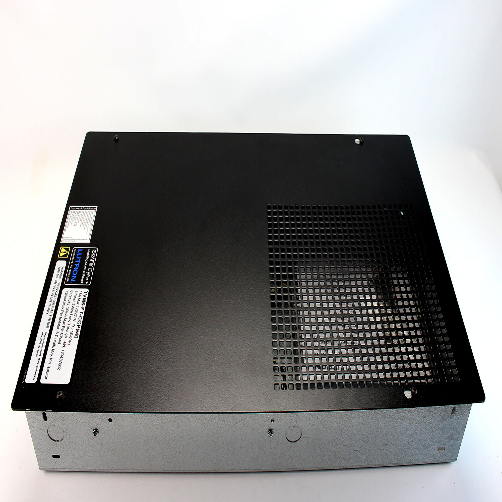 LUTRON TVM6FT GRAFIK EYE 6 ZONE LIGHTING CONTROL PANEL, 16A, 120/277V