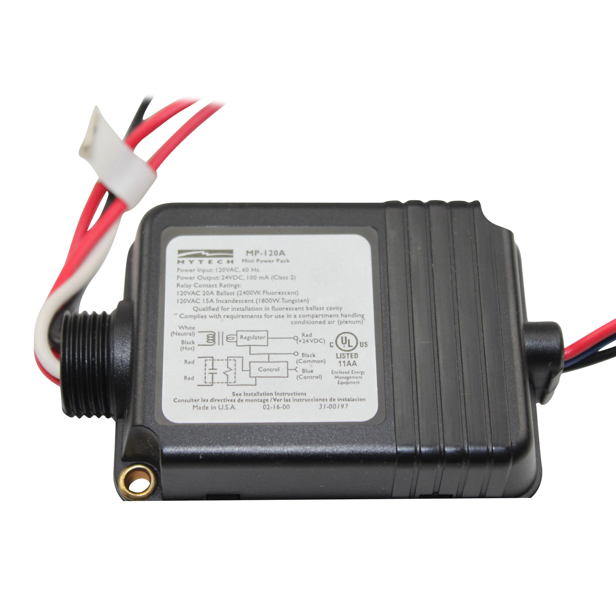 MYTECH HUBBELL MP120A OCCUPANCY SENSOR POWER PACK RELAY CONTACT 120V