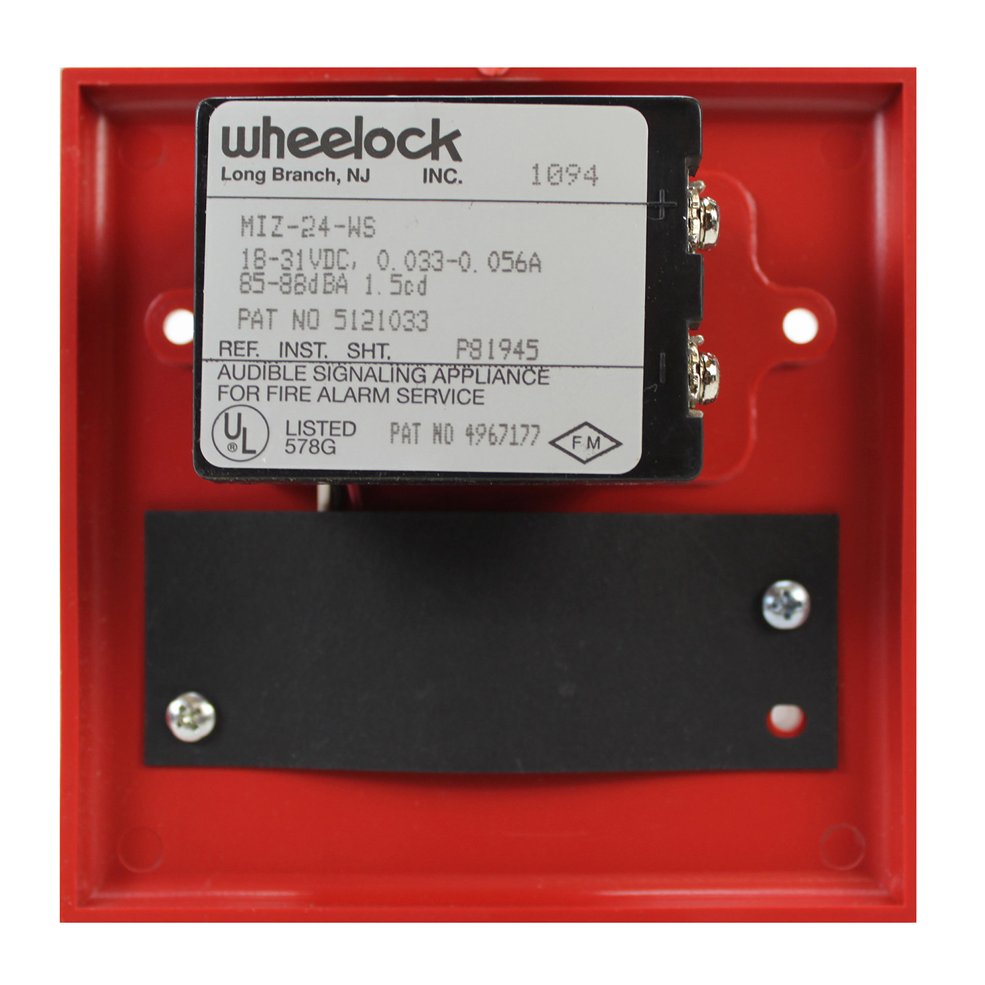 cooper-wheelock-miz-24-ws-104210-18-31v-fire-alarm-horn-strobe-red-ebay