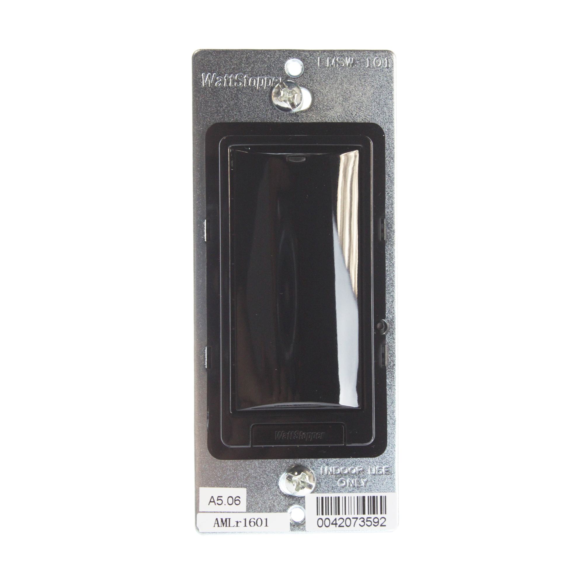 WATT STOPPER LMSW101W LOW VOLTAGE DLM 1 BUTTON DIGITAL SWITCH, BLACK