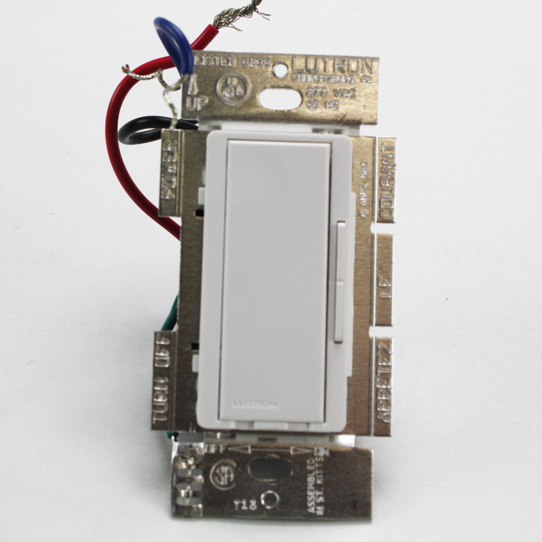 LUTRON MAR277WH WHITE 277V 6A MAESTRO REMOTE COMPANION DIMMER SWITCH